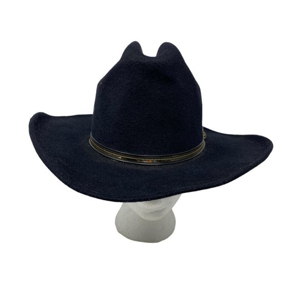Pigalle Men’s Black Felt Cowboy Western Mexico Hat US Size 7 1/8 Mexico 57 - Picture 3 of 8